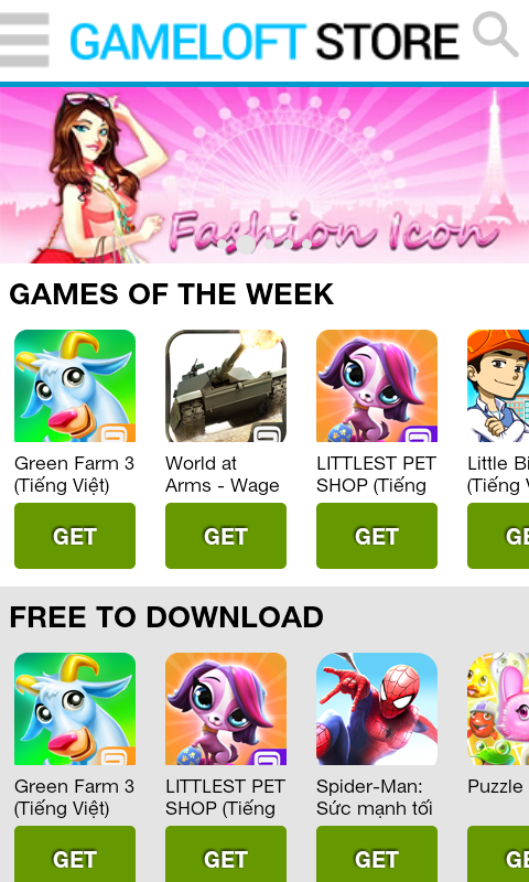 [App Android] Ứng Dụng Tải Gameloft Tiếng Việt Miễn Phí